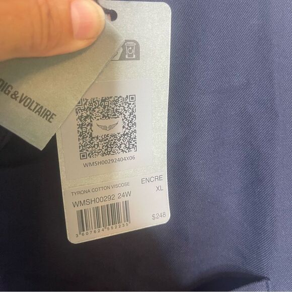 $248 Zadig & Voltaire Tyrona Shirt NWT XL - Picture 8 of 8